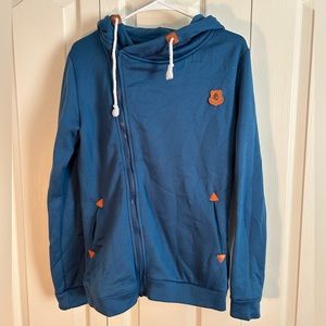 Women’s Asymmetrical Zip-Up Hoodie | Size XL